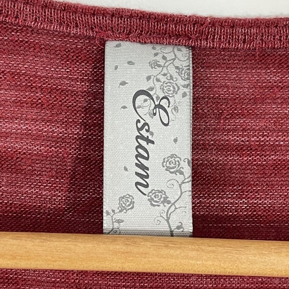 Estam Women’s Size Small Pink Sequin Mesh Front Sleeveless Stretch Mini Dress - Picture 4 of 11